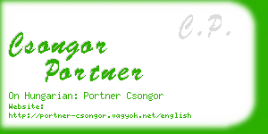 csongor portner business card